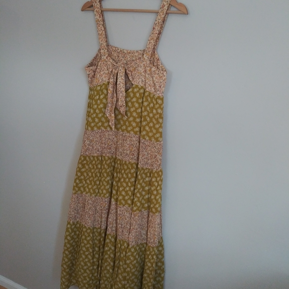 Madewell Print-Mix Midi Tiered Dress Jaipur Floral - Picture 8 of 11